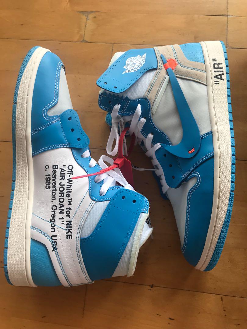 off white x nike jordan 1 blue