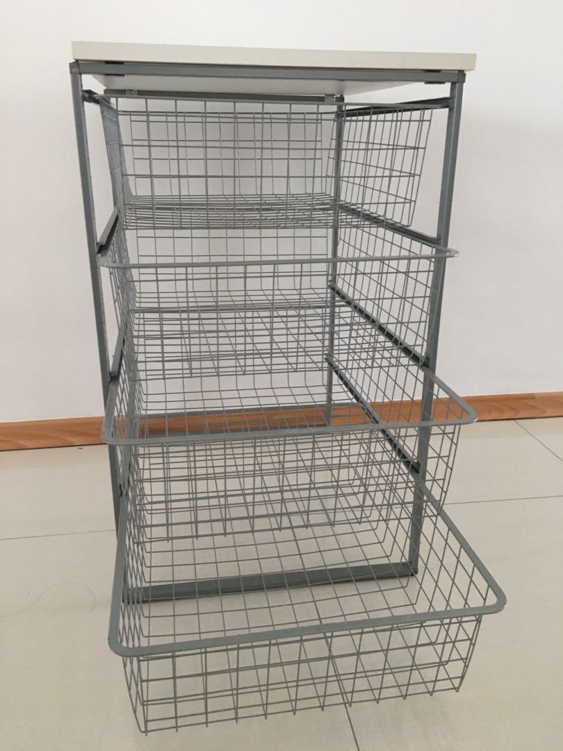 Wire Rack Drawers, Furniture & Home Living, Furniture, Shelves ...
