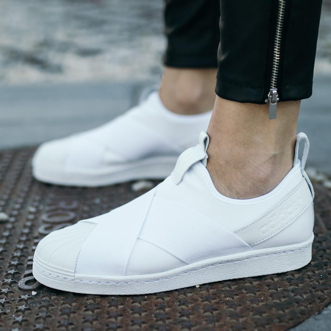 adidas superstar slip on shoes