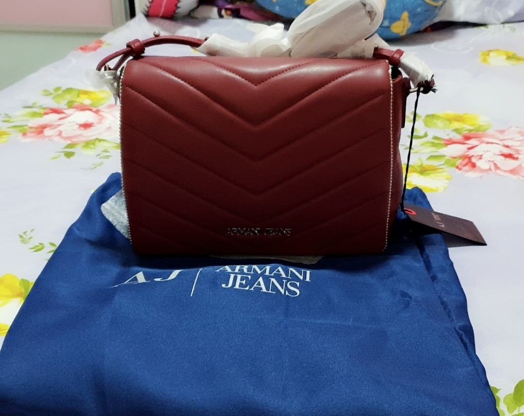 armani jeans sling bag