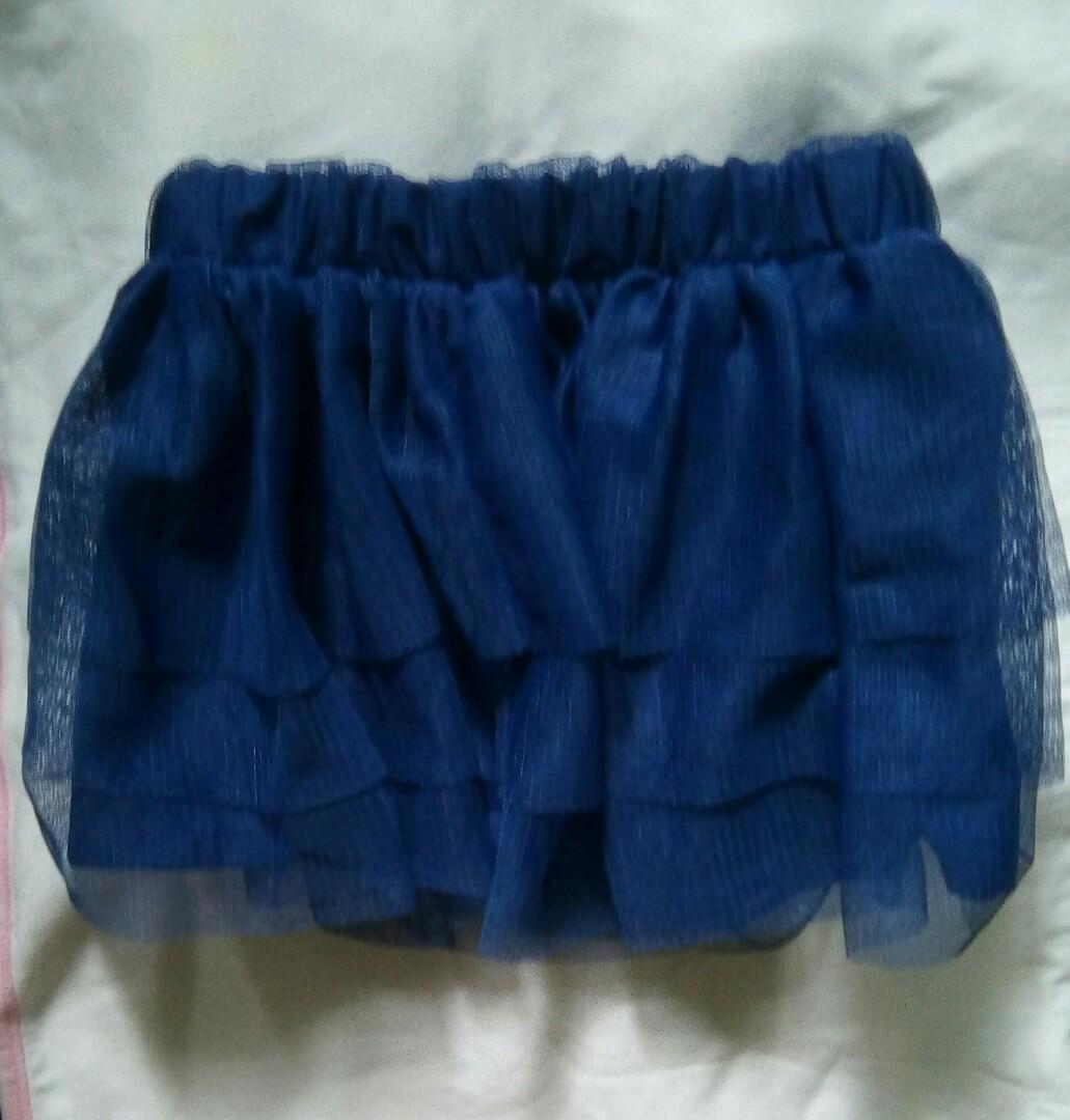 Sale Baby Girl Blue Tutu Skirt 6 9 Months On Carousell