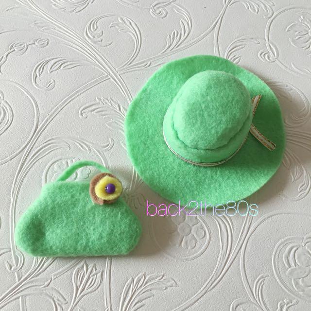 mint green floppy hat