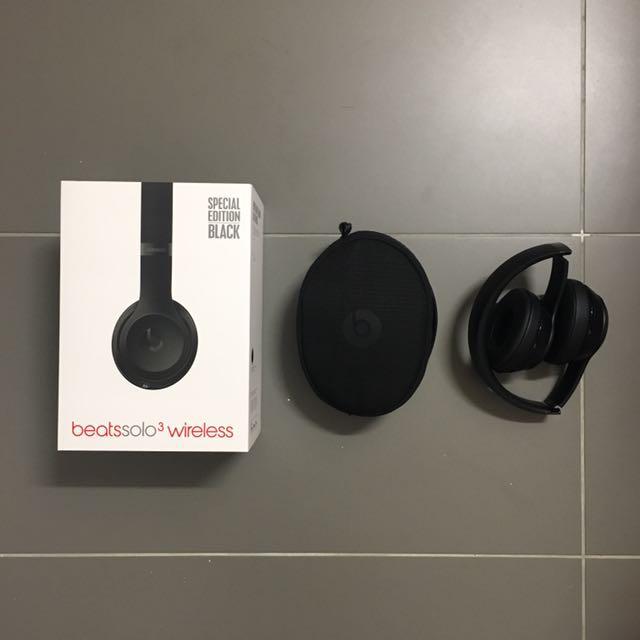 Beats Solo 3 Wireless Se Black Electronics Audio On Carousell