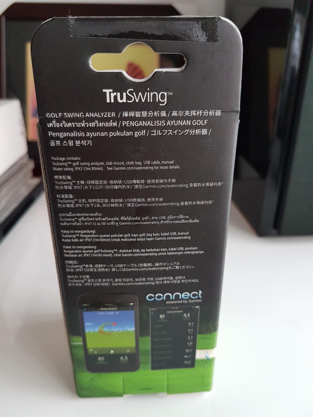 Brand new Garmin TruSwing golf swing analyzer Sports Equipment Exercise Fitness Toning Stretching Accessories on Carousell