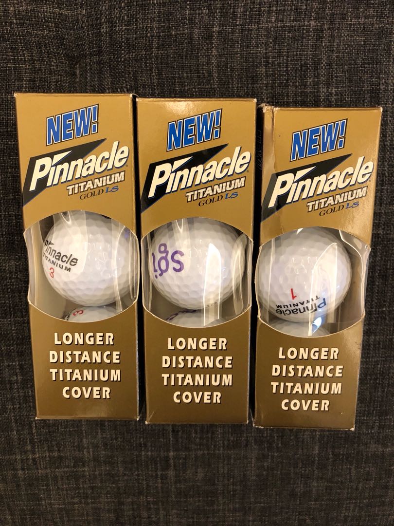 Pinnacle titanium golf balls clearance