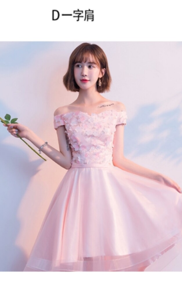 Pastel Pink Bridesmaid Dresses