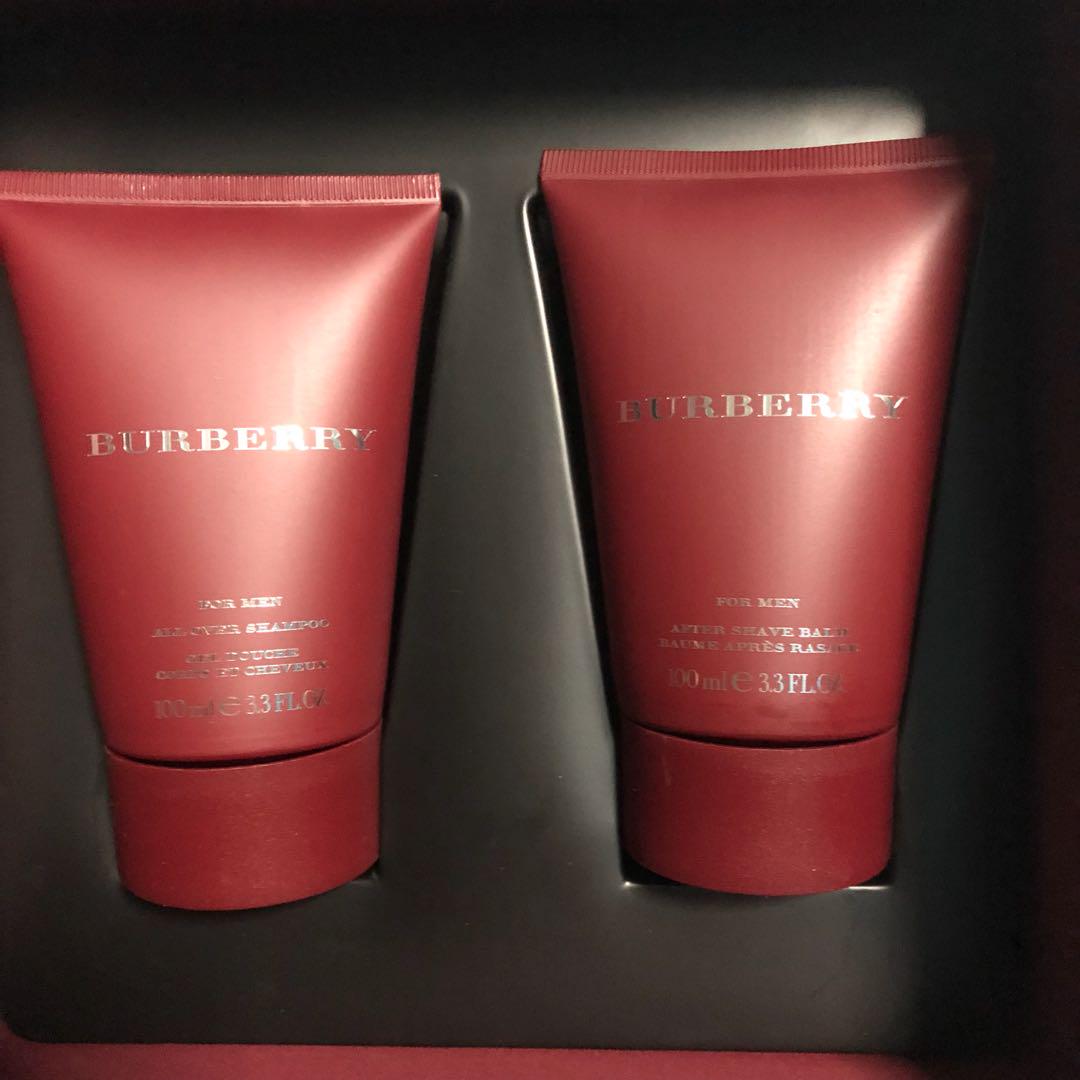 Burberry Gift Set (EDT + Shampoo + After Shave Balm), Beauty & Personal ...