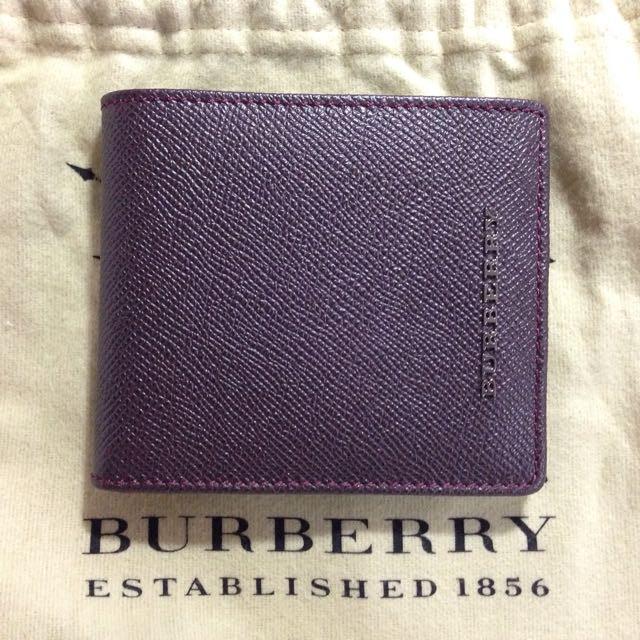 burberry wallet purple
