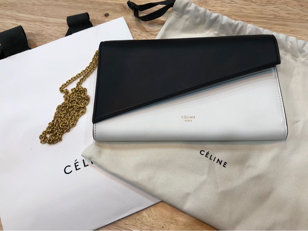 Celine frame wallet on chain on sale