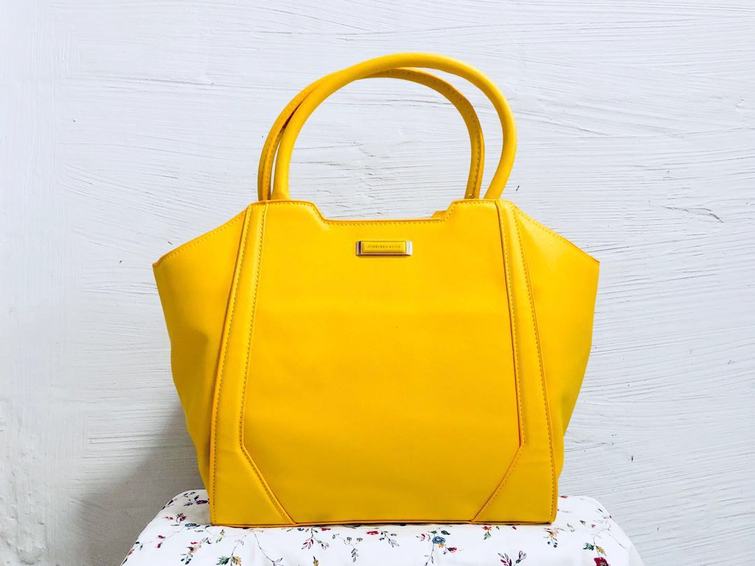 Charles Keith Yellow Sling Bag Women S Fashion Bags Wallets Handbags On Carousell