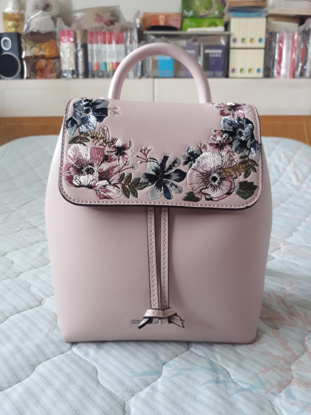 Charles and keith floral backpack 2025