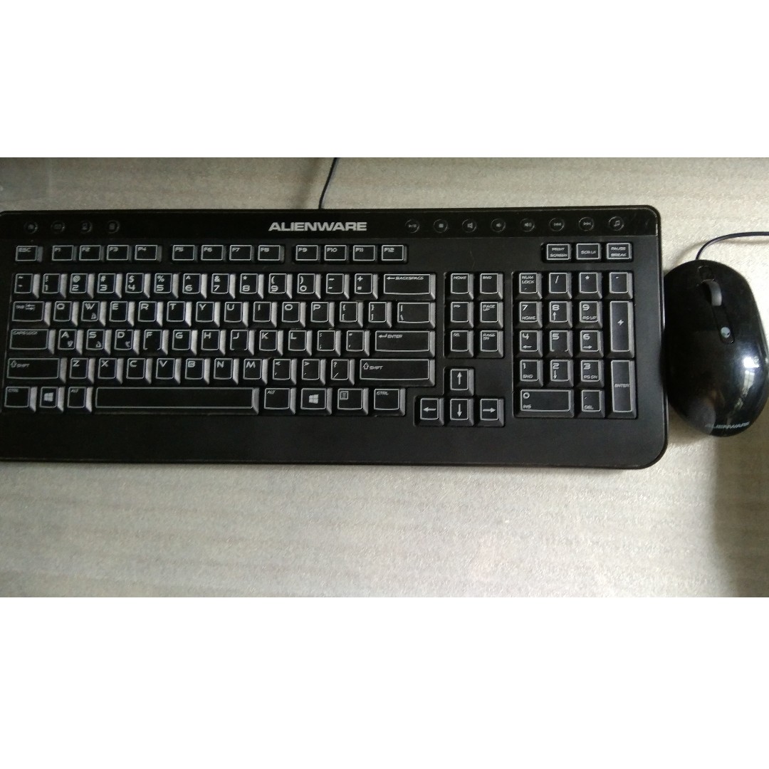 Dell Alienware Mouse And Keyboard Combo Electronics Computer Parts Accessories On Carousell