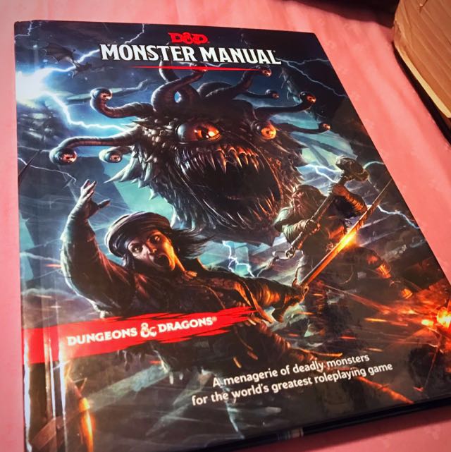 Dnd 5e Monster Manual, Hobbies &amp; Toys, Toys &amp; Games on Carousell