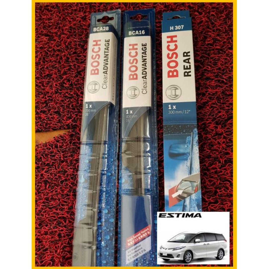 Estima Bosch Wipers 28 16 Rear 12 Inch Frameless Aerotwin
