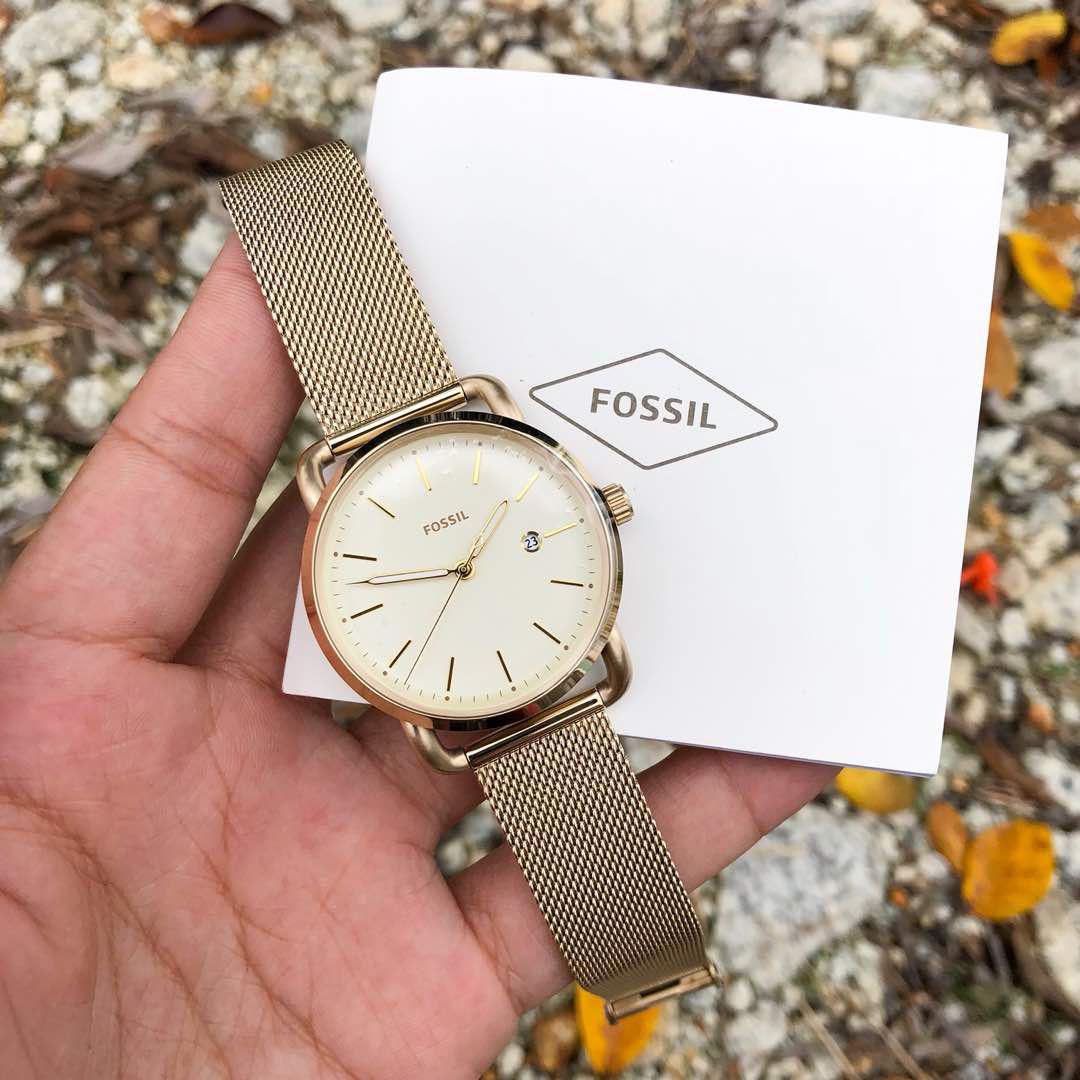 Fossil ES4332 The Commuter Gold Dial