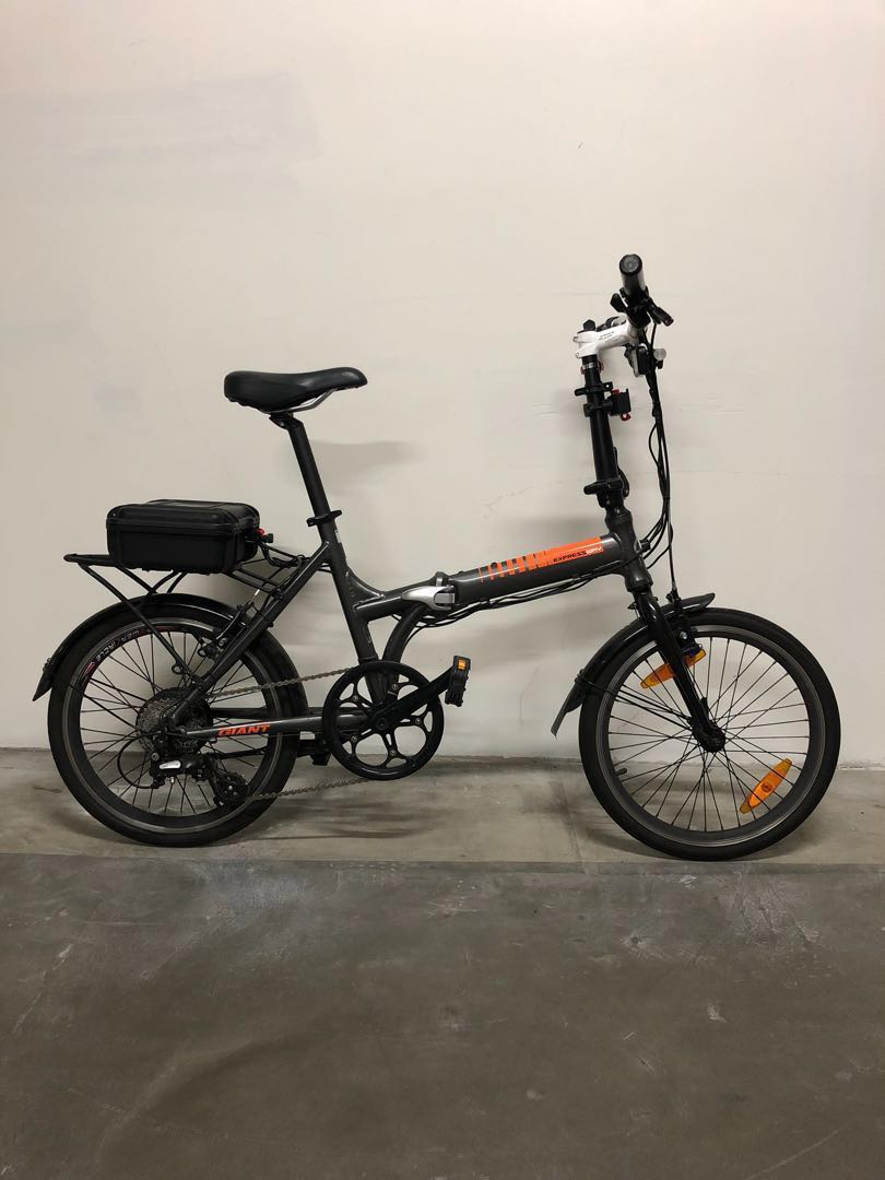 Giant folding bike with added motor 