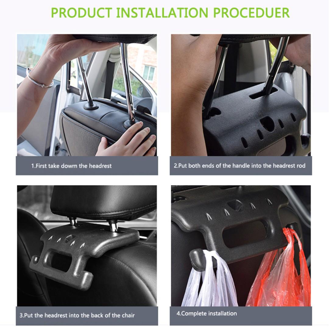Hand Grip Auto Back Seat Handle Car Headrest Hanger Hooks Grab Bar