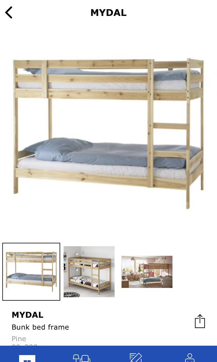 Ikea Mydal Bunk Bed Dismantled And Ready For Collection Furniture Photo