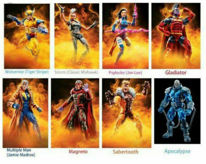 Marvel Legends X-Men Wave 1 2018 APOCALYPSE BAF MULTIPLE MAN 6/" Figure In STOCK