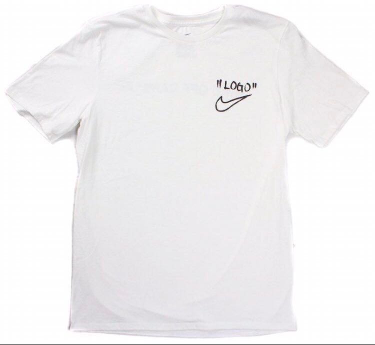Offwhite Logo Tee T-shirt OFf-white white, Men's Fashion, Tops & Sets, Tshirts Polo Shirts Carousell