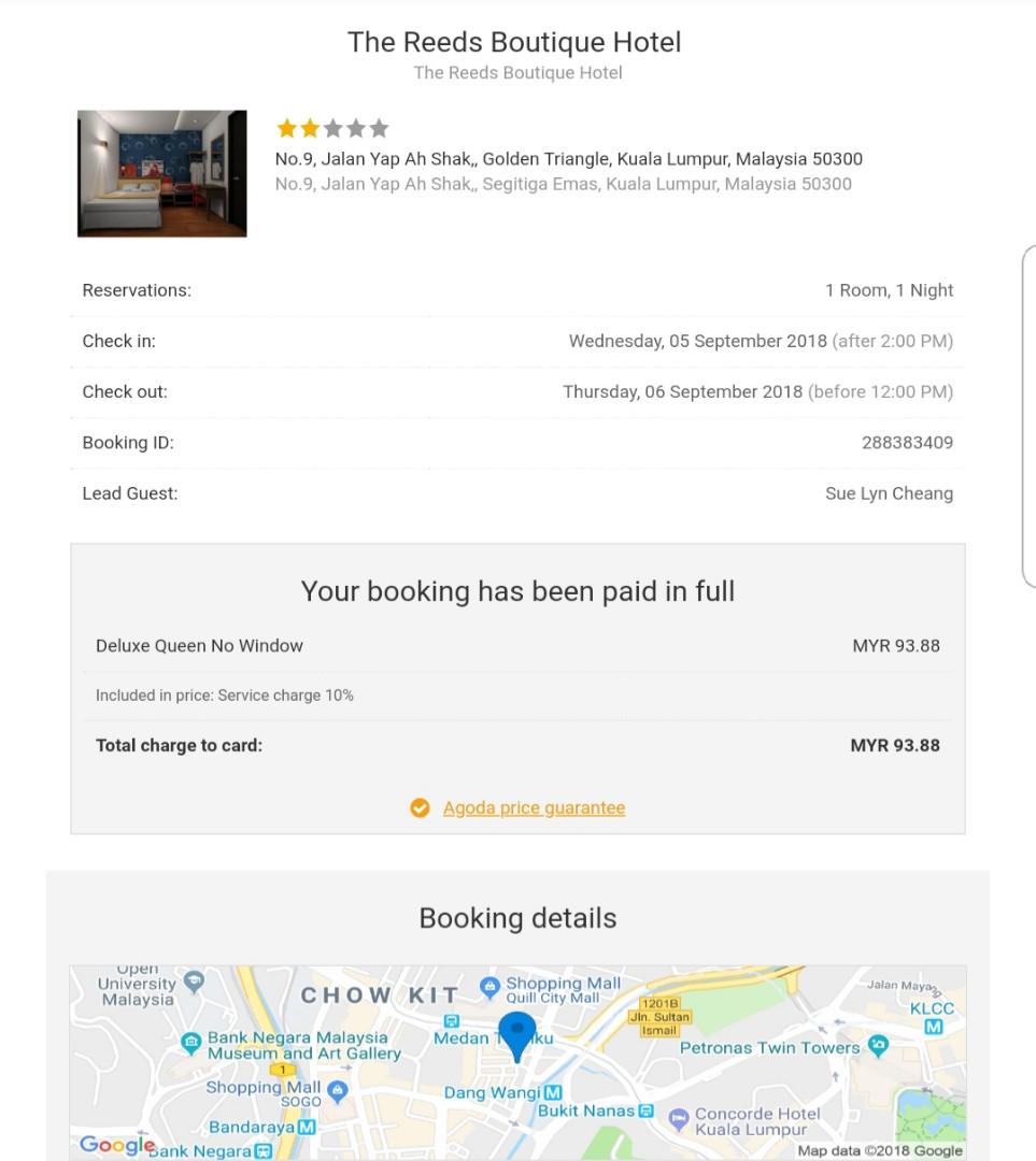 One Night Stay For 2 At The Reeds Boutique Hotel Tickets Vouchers Gift Cards Vouchers On Carousell