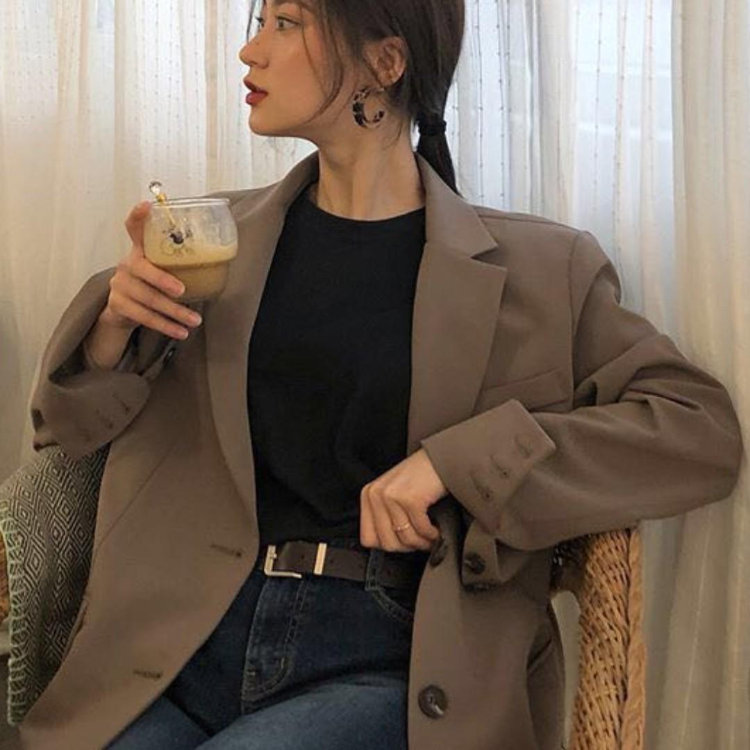 Oversized Blazer Ulzzang Women S Fashion Clothes Outerwear On Carousell