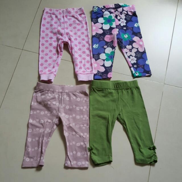 baby girl green leggings