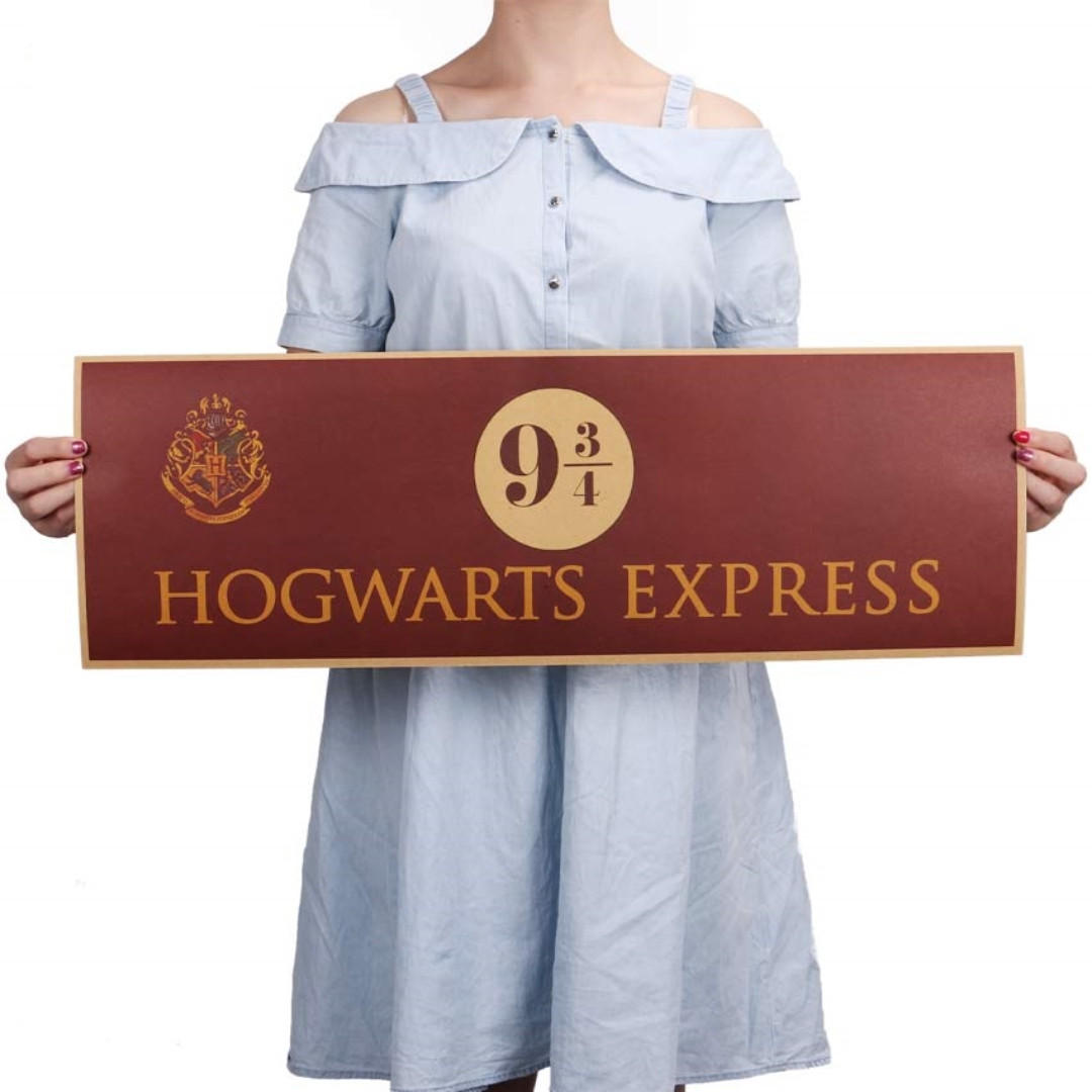 Premium Vintage Style Harry Potter Hogwarts Express Platform 9 3