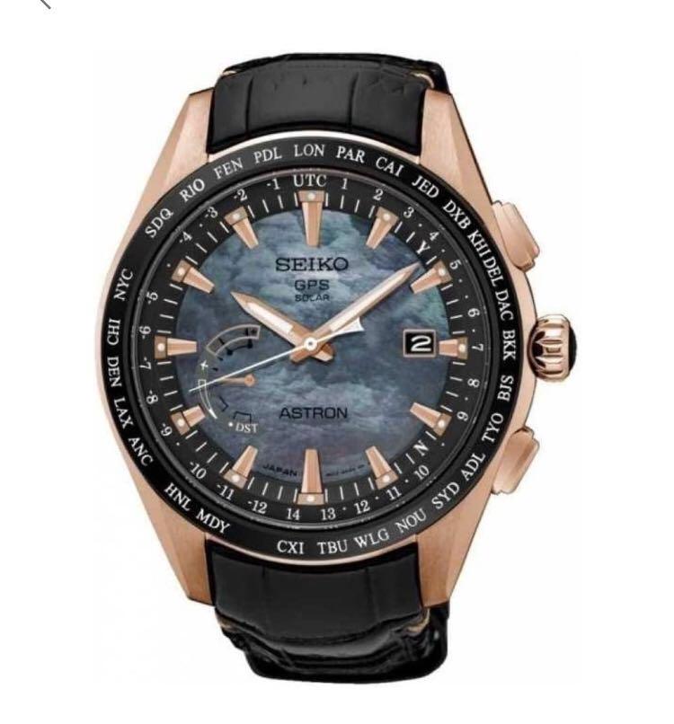 seiko astron rose gold