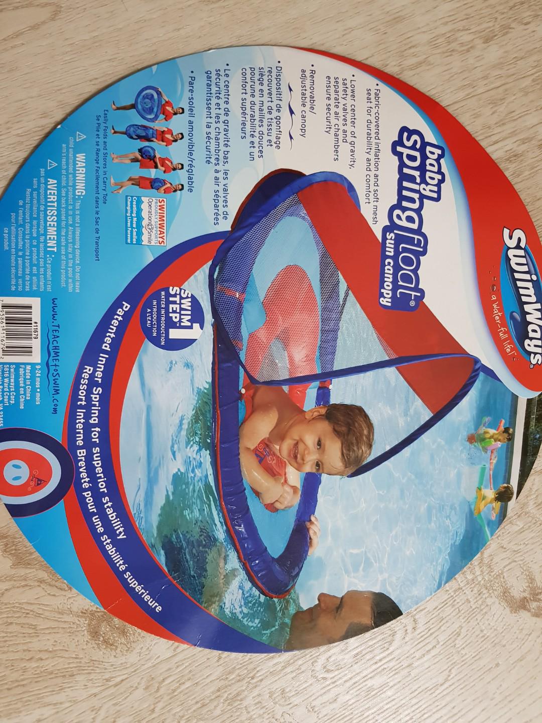 Swimways baby spring float with sun canopy, Babies & Kids, Infant
