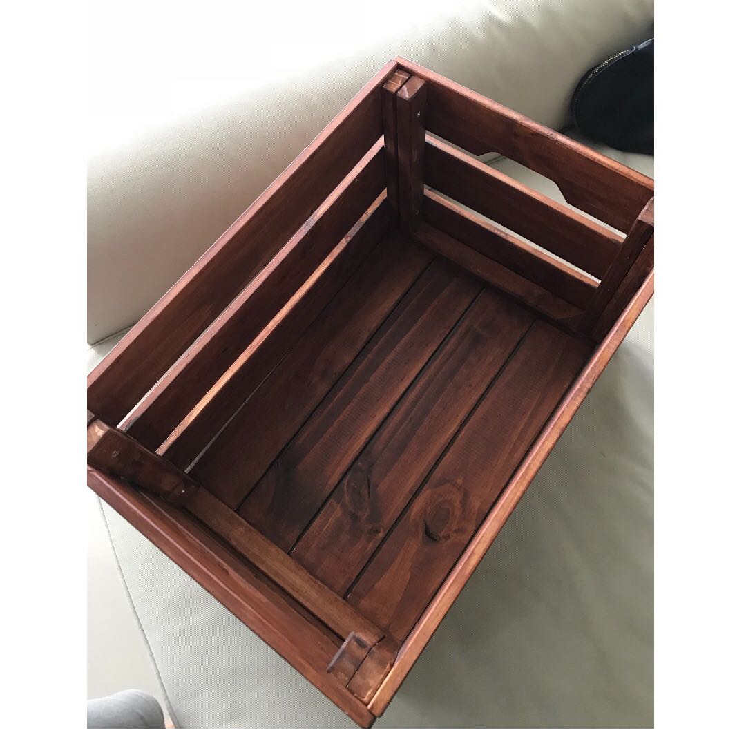 Triple varnished Knagglig Ikea crates, Furniture & Home Living, Furniture, Shelves,