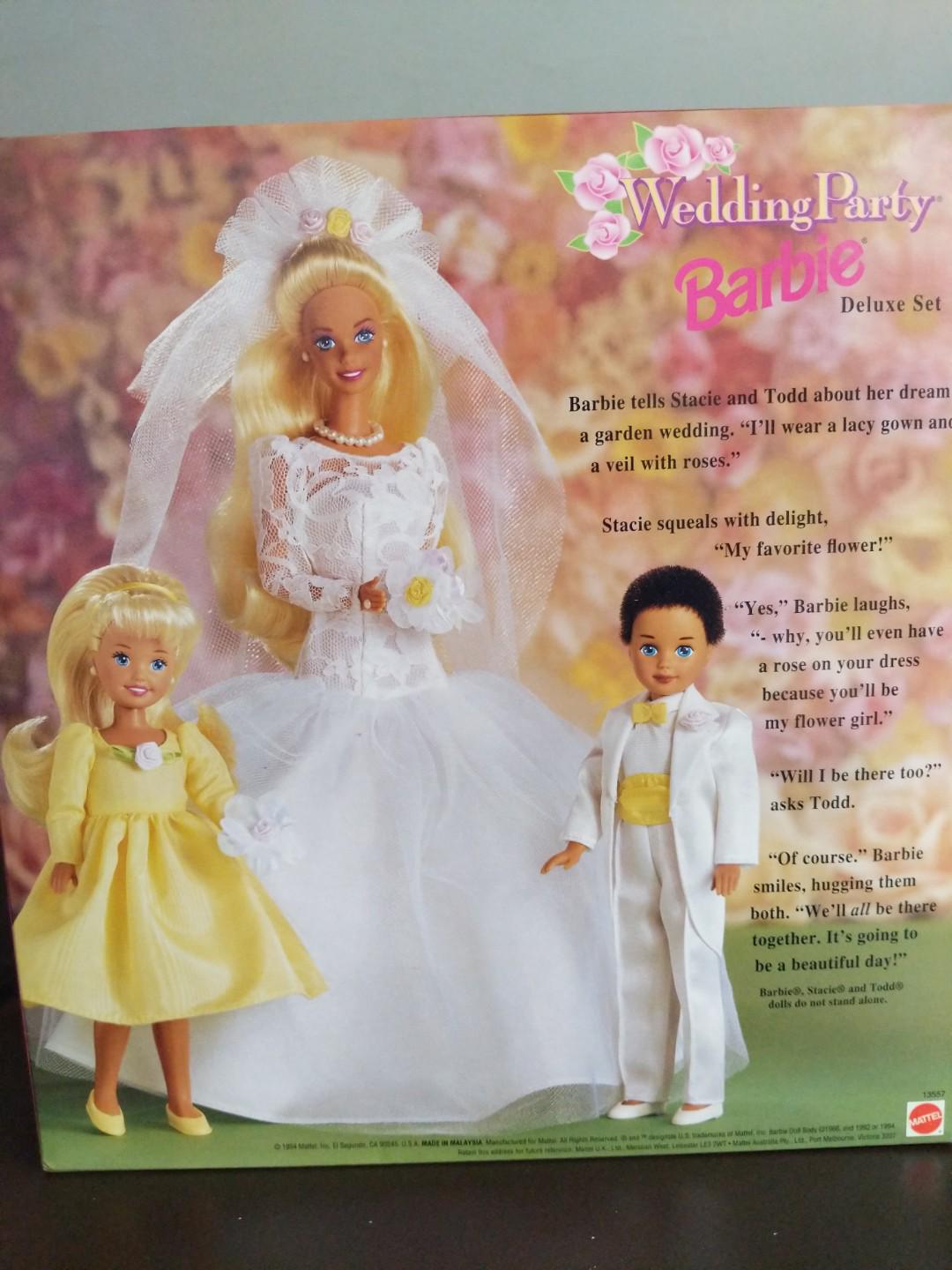 wedding party barbie set