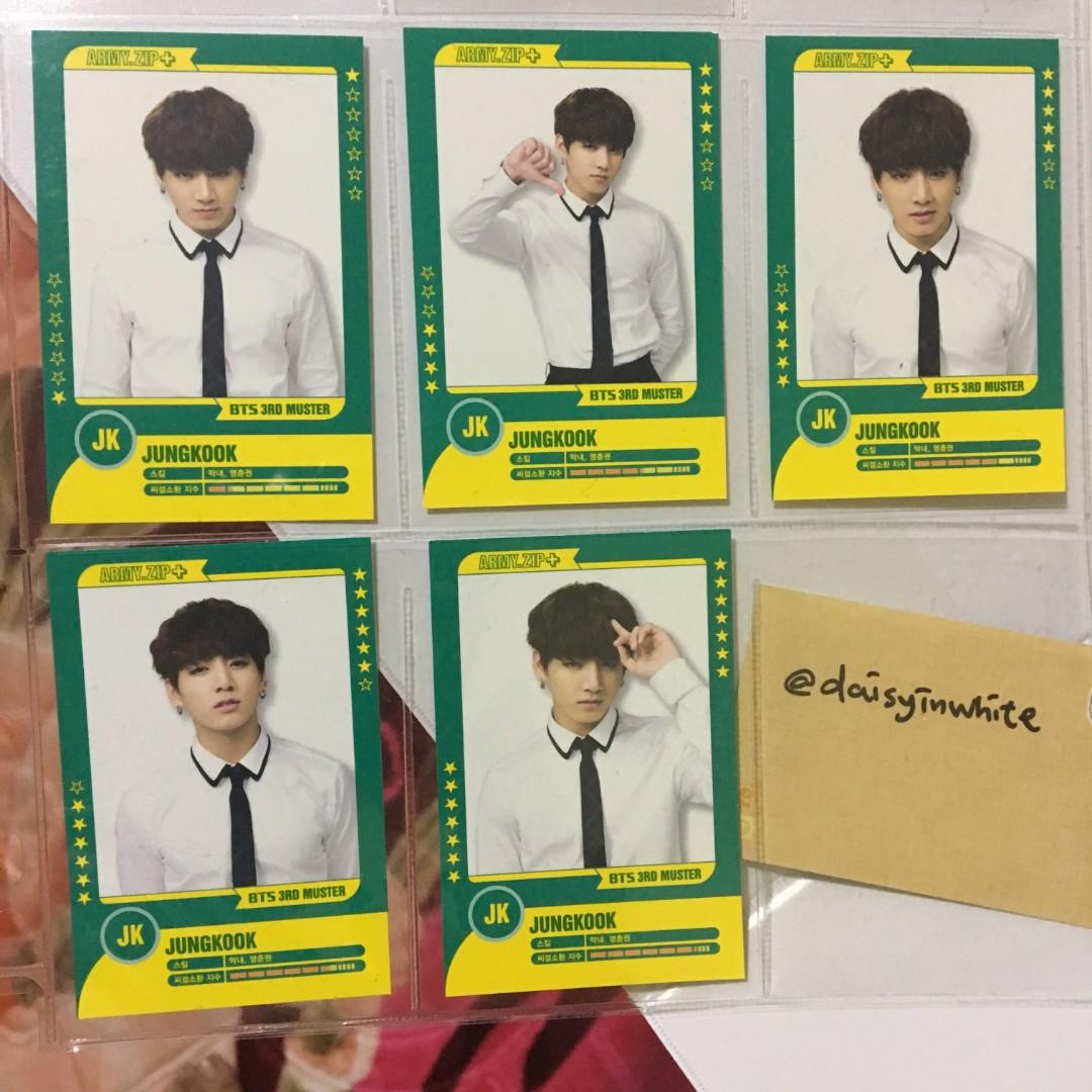 WTS] BTS 3rd MUSTER official player card Jungkook, Hobbies & Toys 