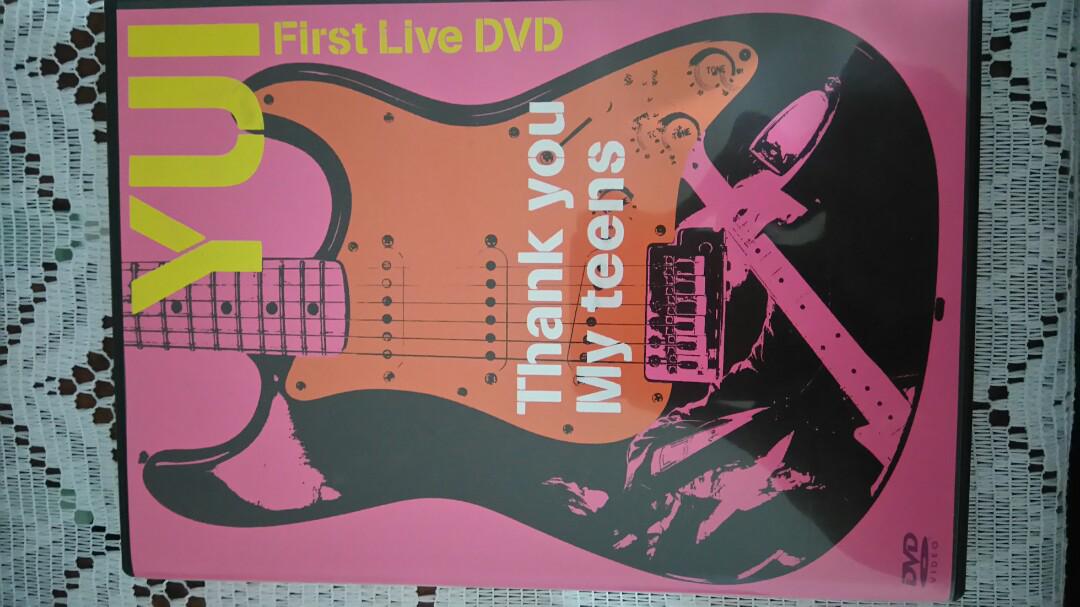 Yui Thank You My Teens Dvd First Live Dvd Music Media Cd S Dvd S Other Media On Carousell