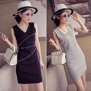 Knitted Body Fitting Dress (Instock)