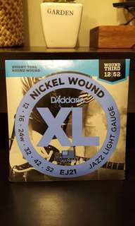 Daddario Nickle Wound Strings 12-52 (EJ21)