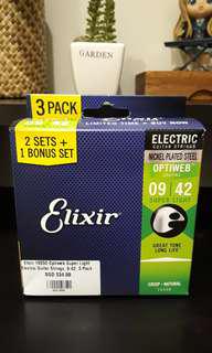Elixir Optiweb 9-42 (Nickle Plated Steel)