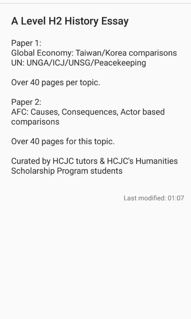 A Level H History Essays Books Stationery Textbooks Tertiary A Level H History Essays Books Stationery Textbooks Tertiary On Carousell Example Of A Essay Paper also Essay For High School Students Persuasive Essays Examples For High School