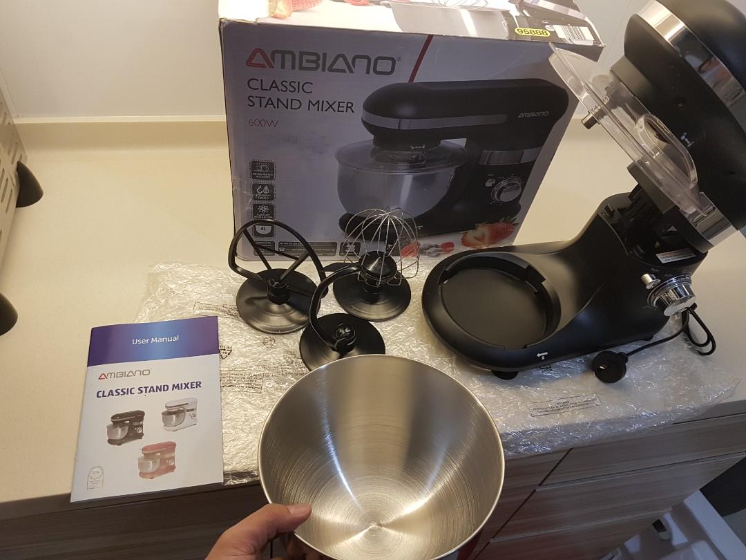 Ambiano Classic Stand Mixer 600W Colour > (Black) (6 speed control