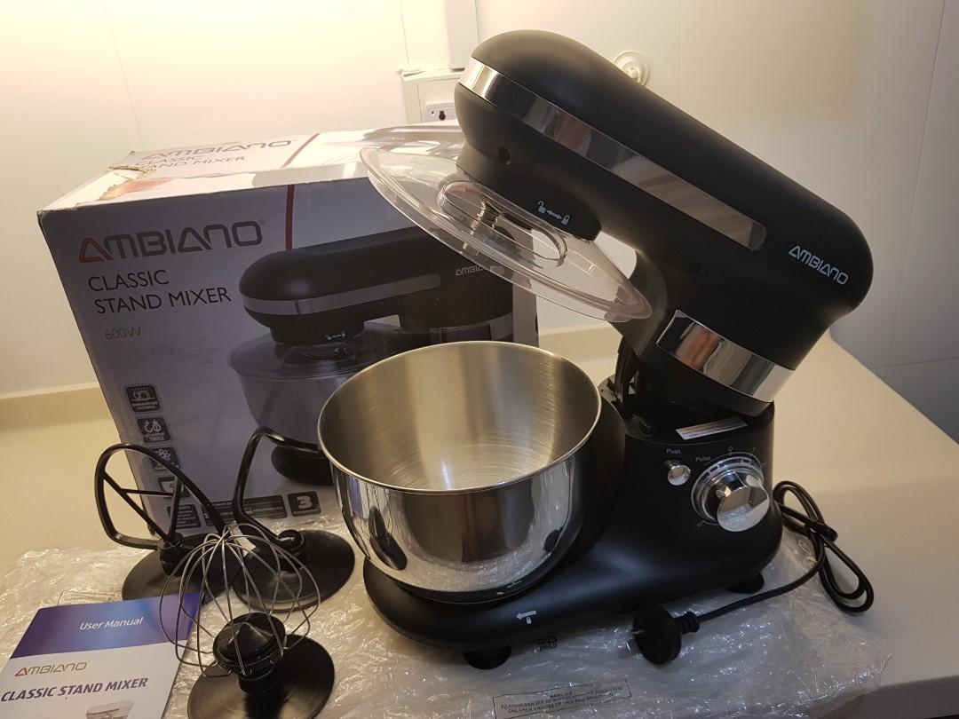 Ambiano Classic Stand Mixer 600W Colour > (Black) (6 speed control