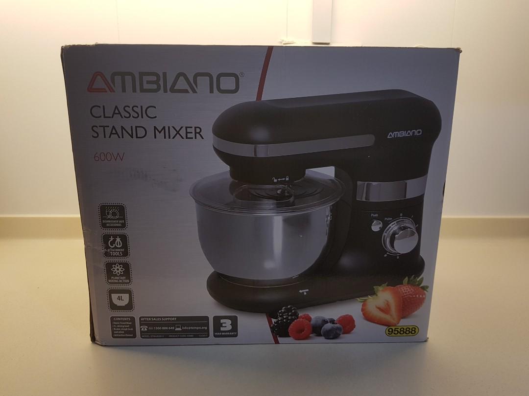 Ambiano Classic Stand Mixer 600W Colour > (Black) (6 speed control
