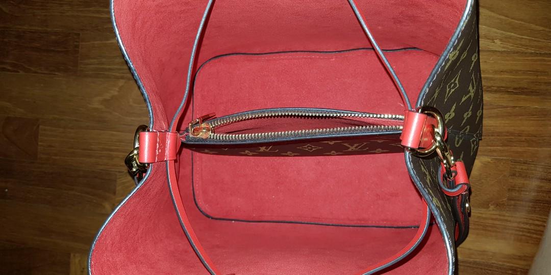 Louis Vuitton Noenoe Bucket Bag Red - NOBLEMARS