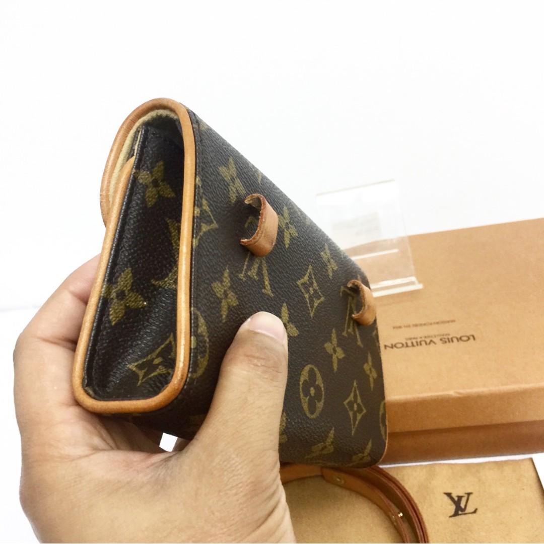 AUTHENTIC LOUIS VUITTON POCHETTE FLORENTINE WAISTBAG DATECODE FL0023 LV2339