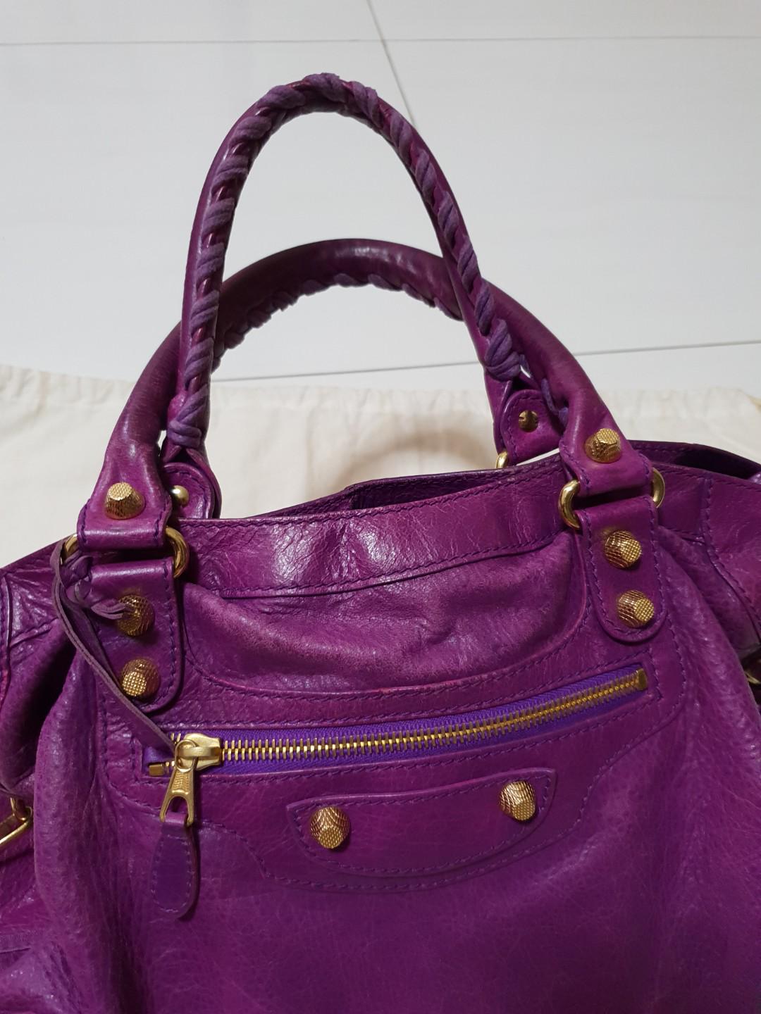 balenciaga purple wallet