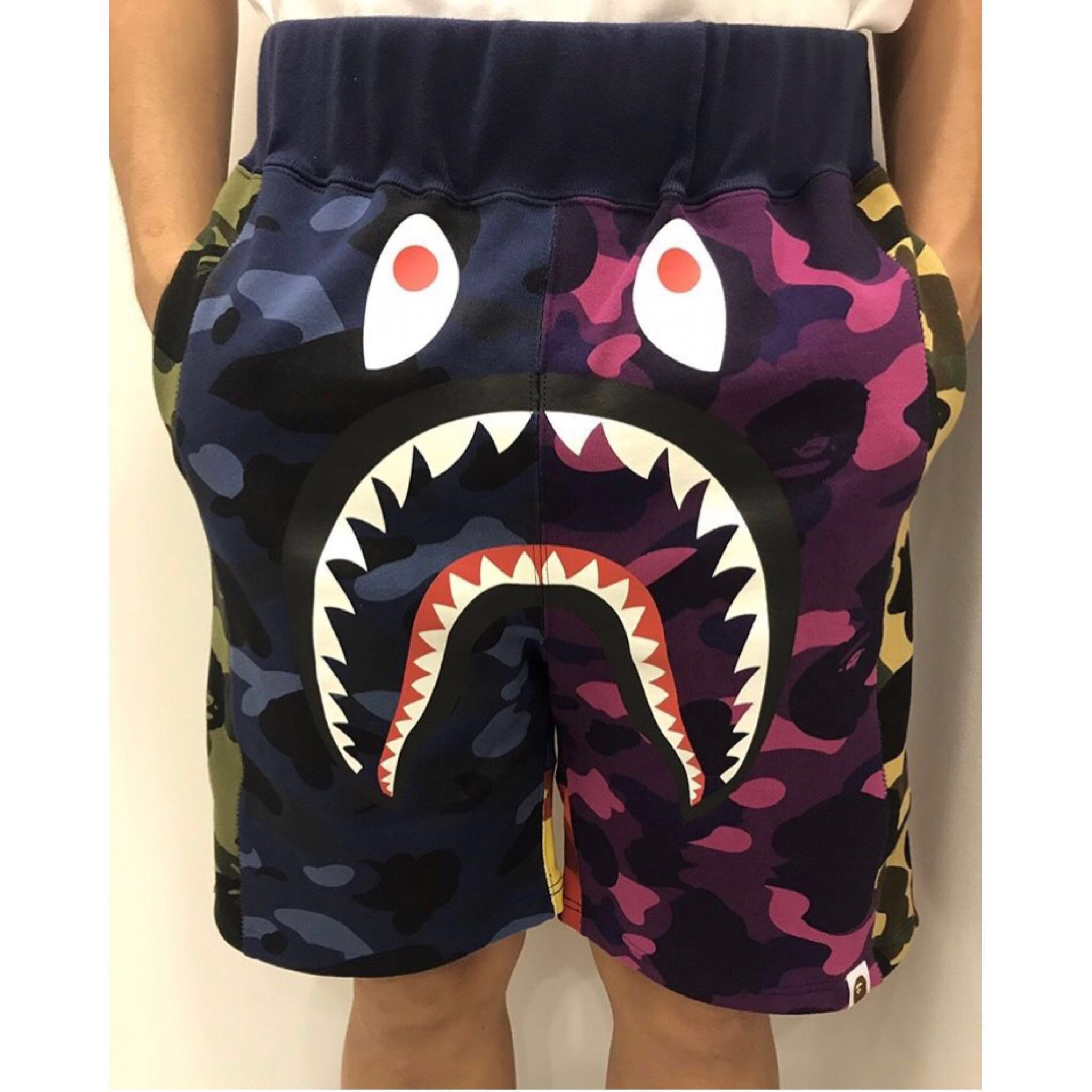 bape shark sweat shorts