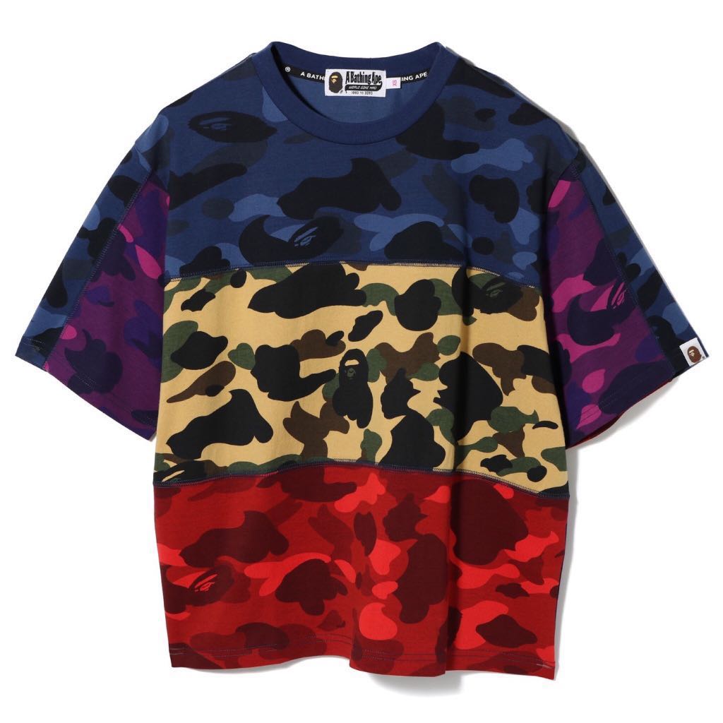 bape crazy color mix camo