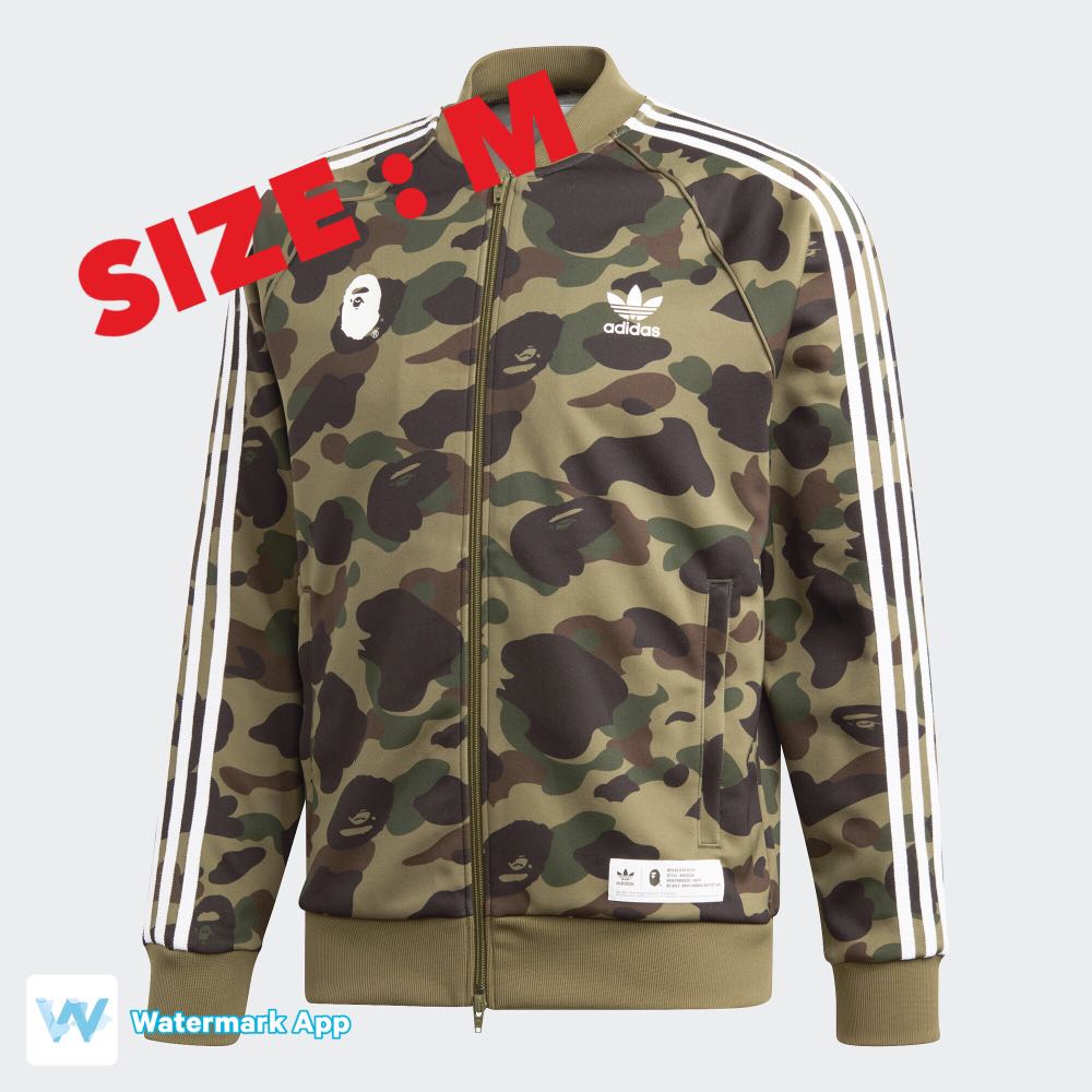 Bape x adidas jacket sales 2018