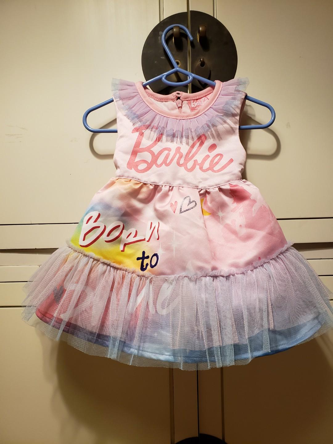 barbie dress for 1 year baby girl
