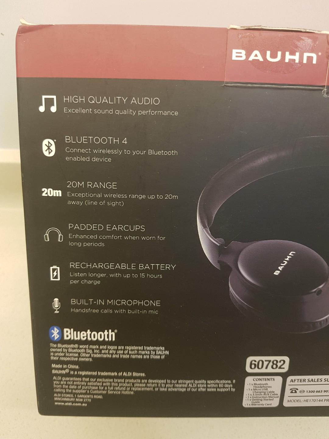 Bauhn bluetooth shop headphones he170144