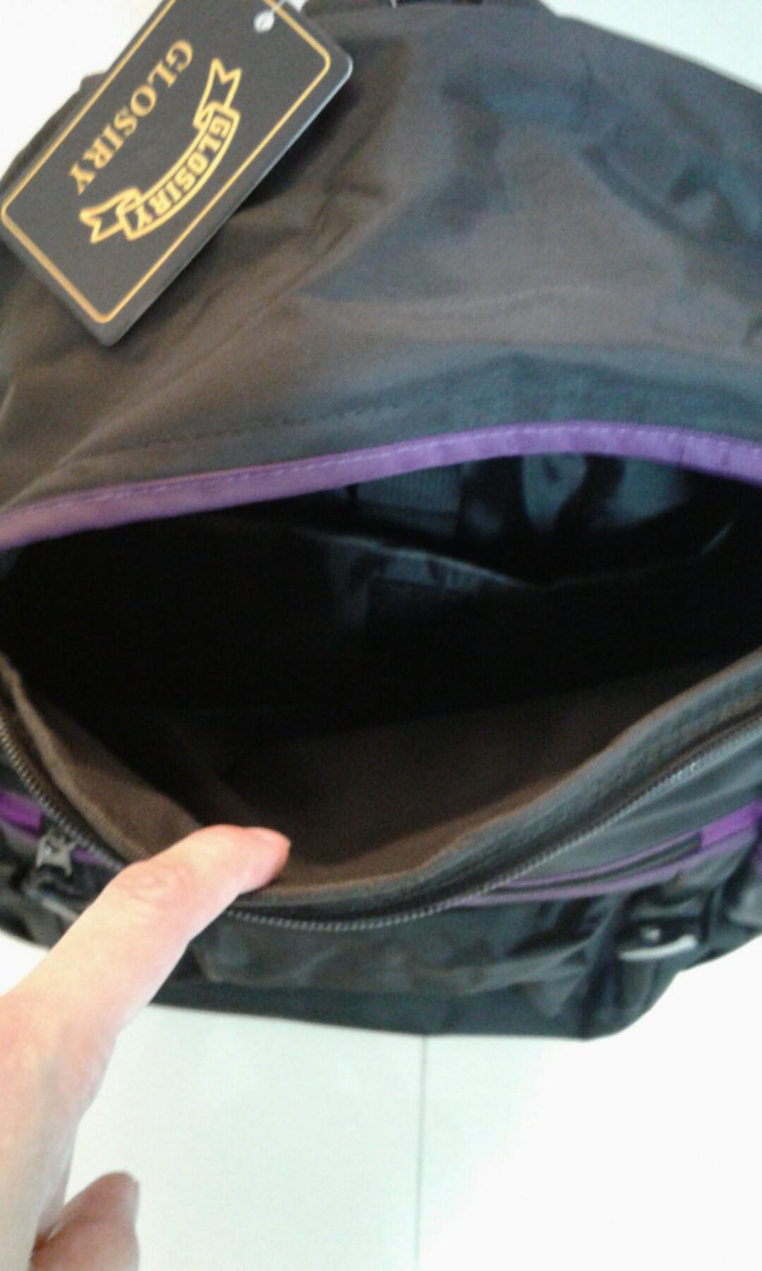 Black Glosiry Backpack